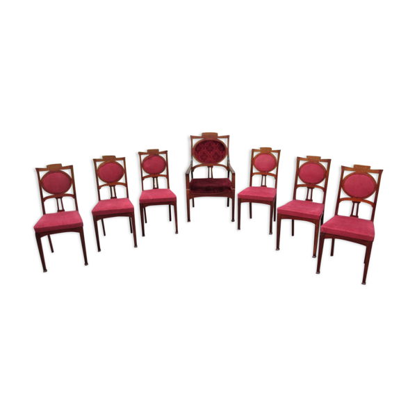Ensemble de sept chaises début du 20e C. — Beyit