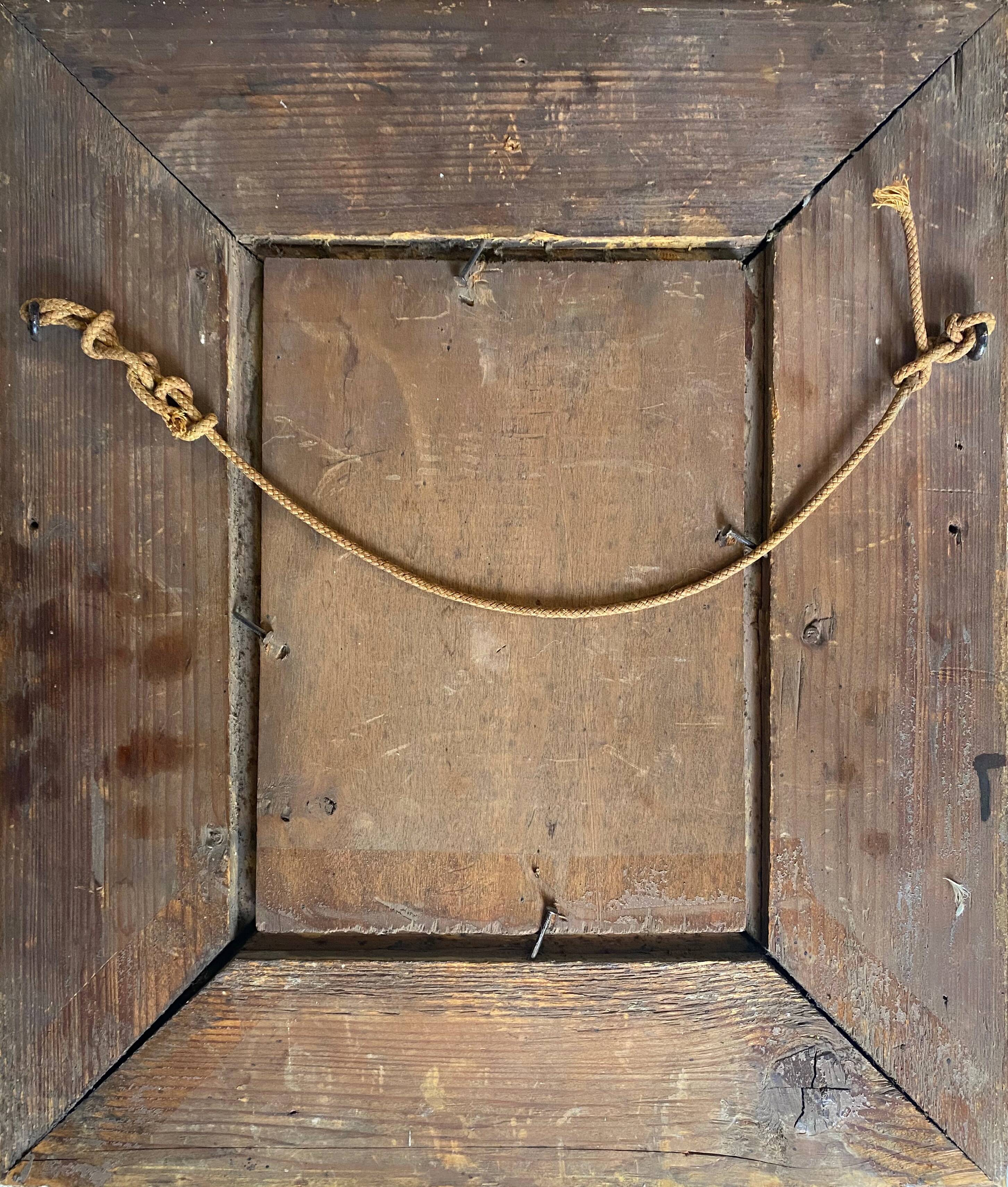 Table XIX° "Shepherdess and her hens" HSP & frame