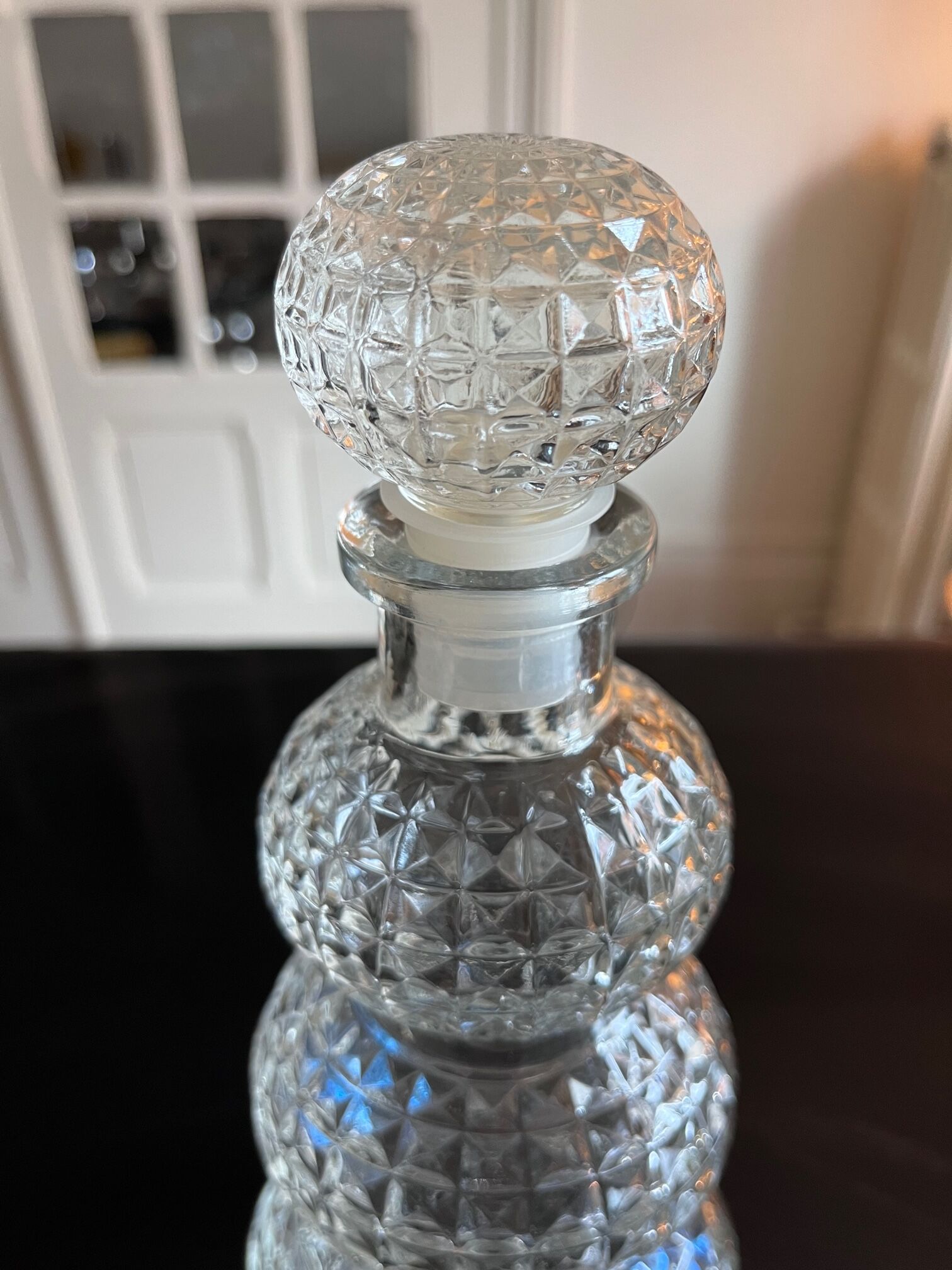 70s glass decanter