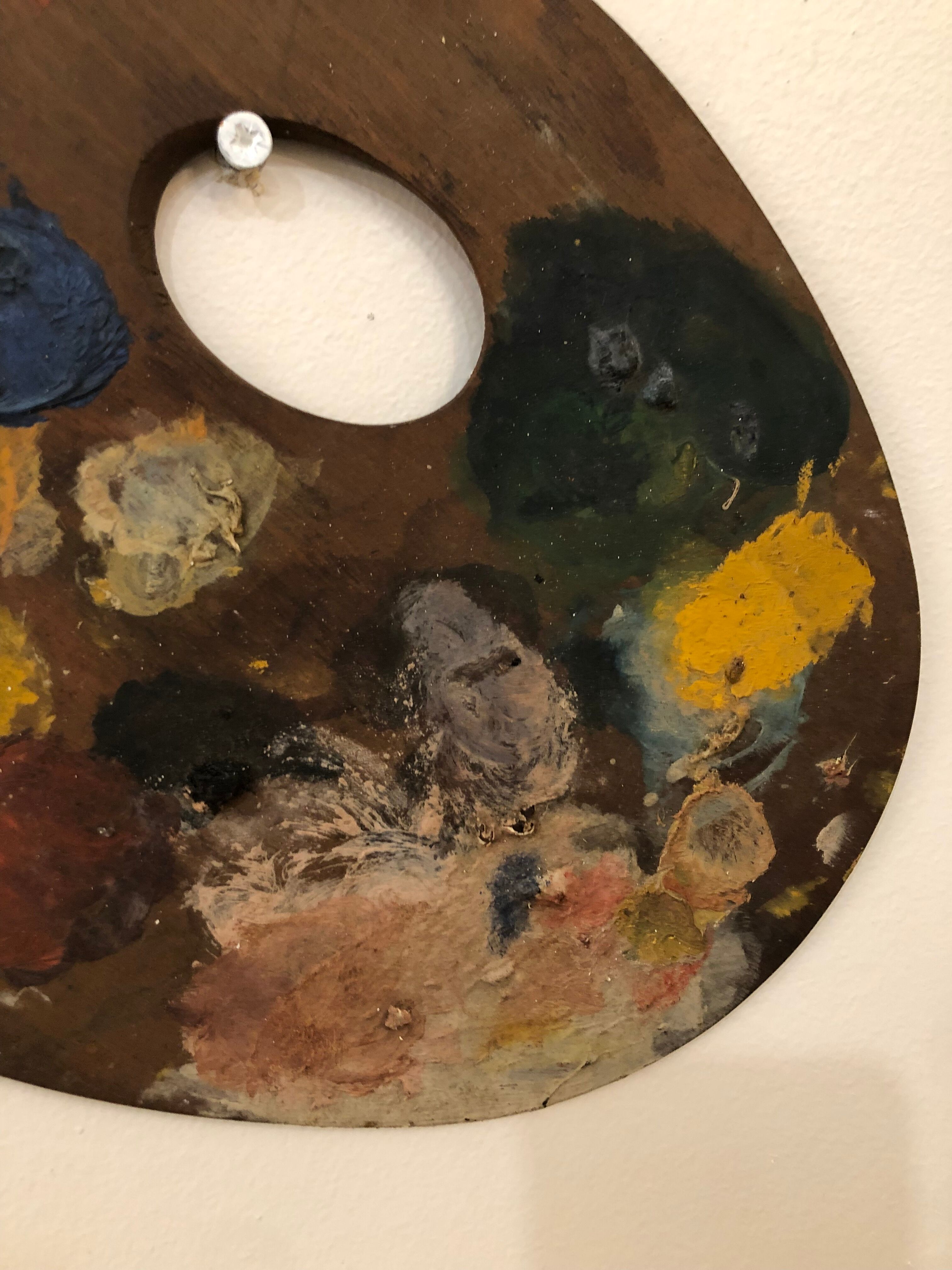 Wooden painter's palette