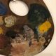 Palette de peintre en bois