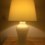 Opaline table lamp 70s space age foot baluster