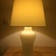 Opaline table lamp 70s space age foot baluster