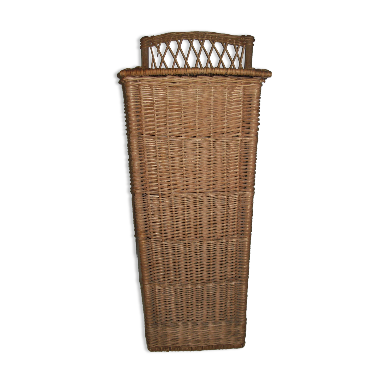 Huche a pain vintage en osier Selency