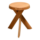 Tabouret Pierre Chapo S31 'Modèle A' en chêne massif par Chapo Création, France