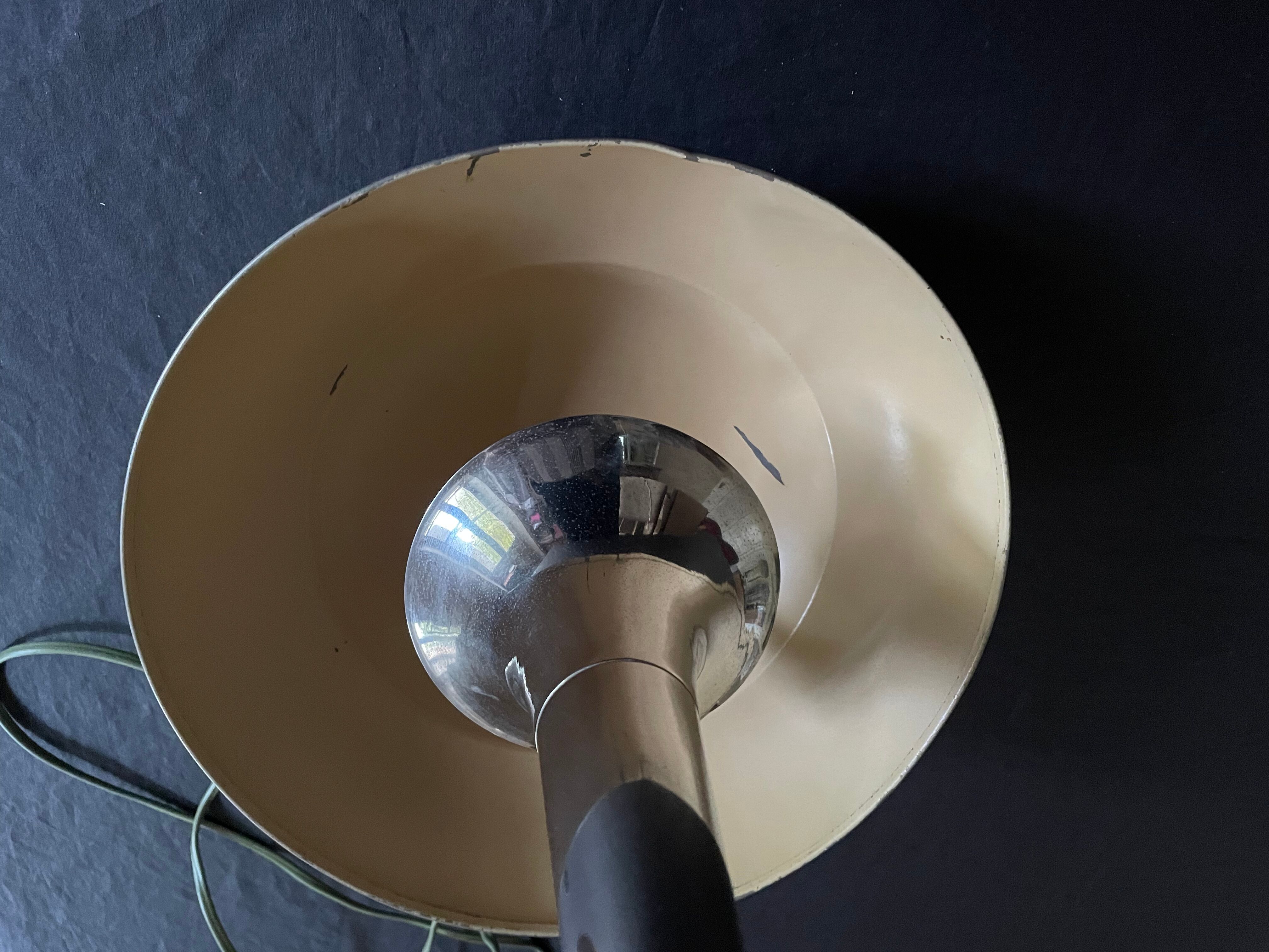 Art deco chrome mushroom lamp