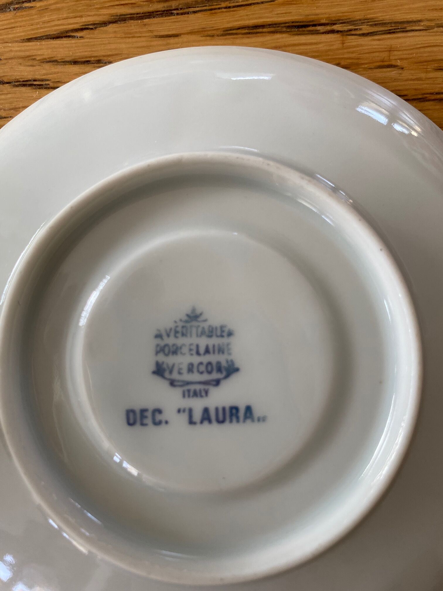 Set of porcelain cups and under coffee cups vintage flower decoration 70 Made in Italy