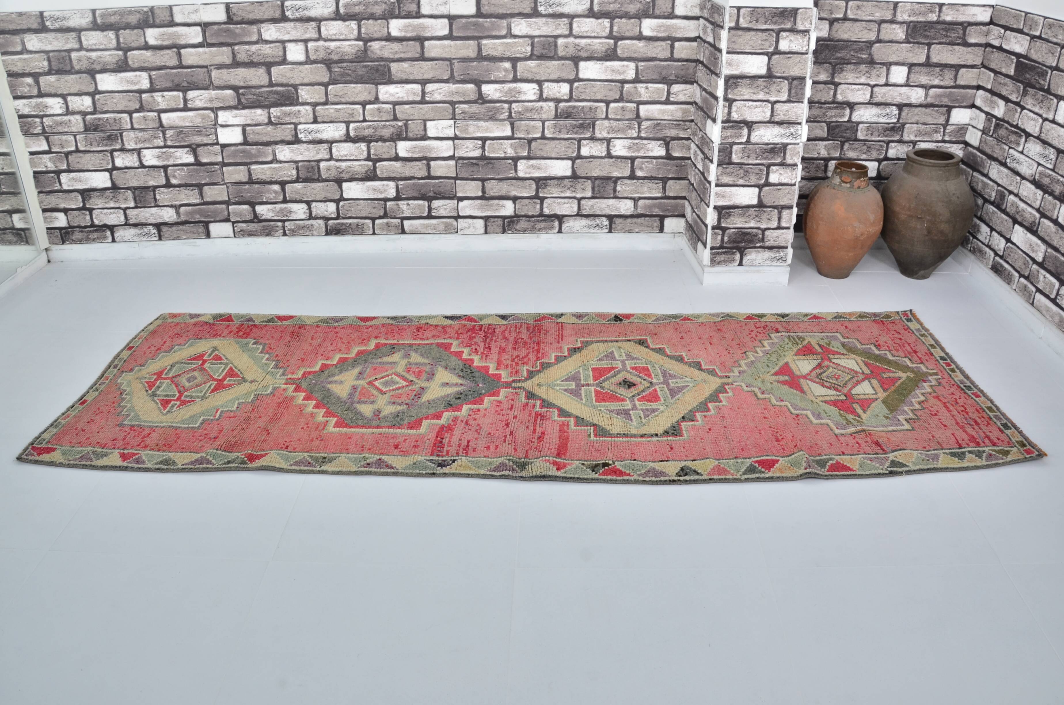 Vintage Handknotted Wool Runner Rug sku 2061