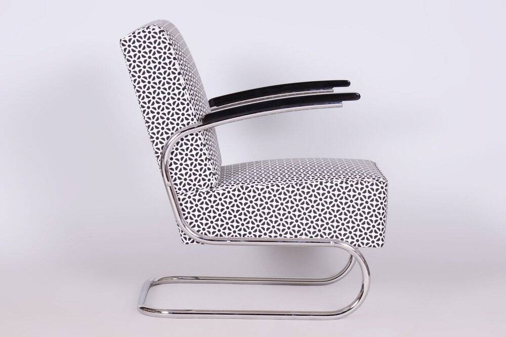 Bauhaus Armchair in Chrome attributed to W. Gispen for Mücke-Melder, Czech, 1930s