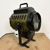 Vintage black theatre spotlight table lamp, 1960s