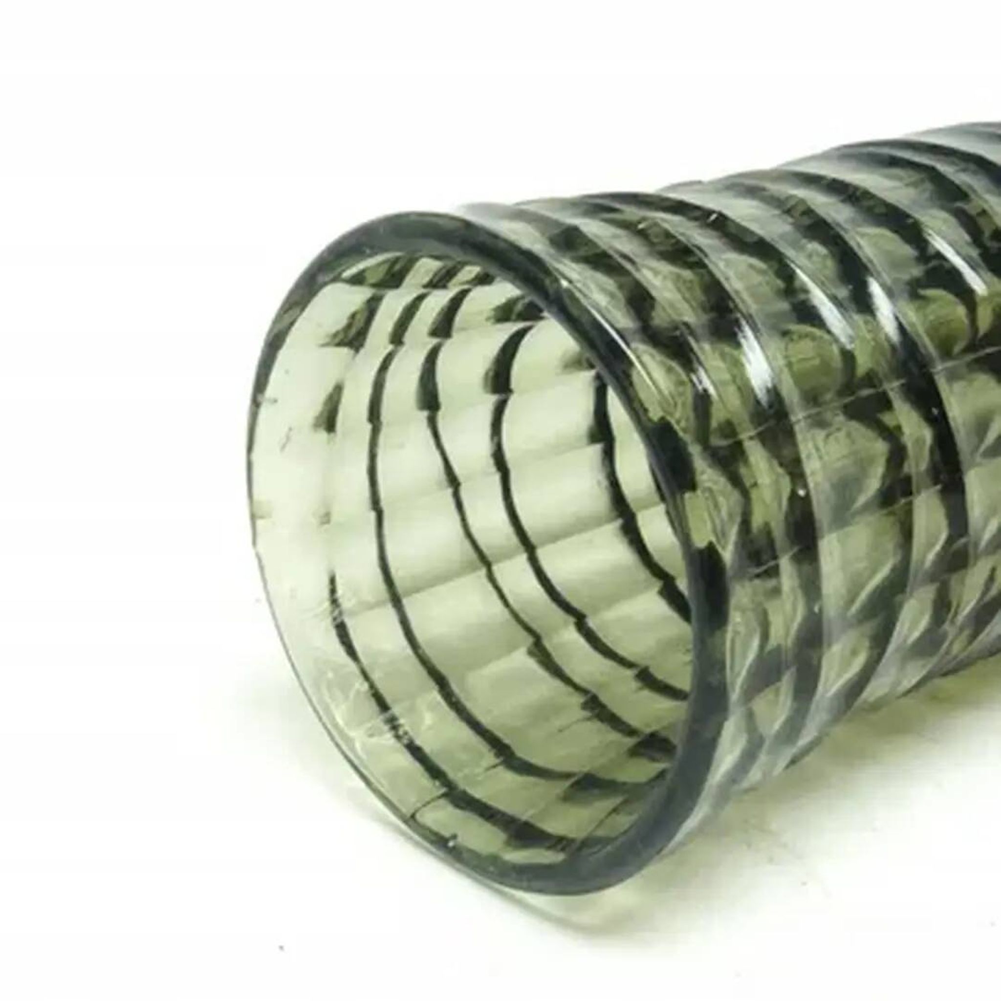 Baleron vase Modernism, transparent glass, HSG Ząbkowice, Poland, 1970s