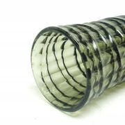Baleron vase Modernism, transparent glass, HSG Ząbkowice, Poland, 1970s
