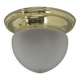 Large Art Nouveau Flush Mount, 1920s, Restored