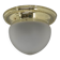 Large Art Nouveau Flush Mount, 1920s, Restored