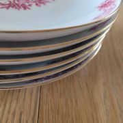 6 antique plates Hertel Jacob