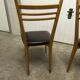 Pair of Scandinavian 1960 beech chairs