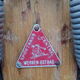 Pair of vintage wooden skis