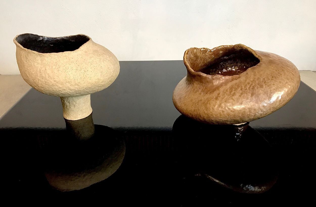 Sculptural Studio Ceramic art vase by Atelier Sorembe, Germany 1970