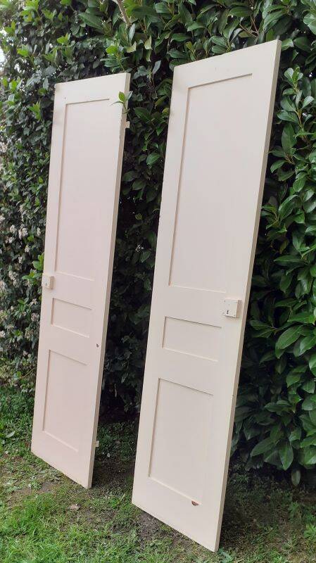 Pair of old cupboard doors h200x60cm each