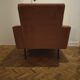 Fauteuil vintage velours vieux rose