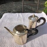 Signed 1900-silver-plated coffee maker