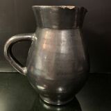 Pichet en céramique noir carafe design 1950
