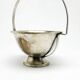 Art Deco sugar bowl, silver-plated brass, Poland, 1920s