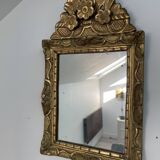 18th century mirror, Louis XVI period, gilded carved wood