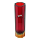 Murano block vase by Flavio Poli model 8-sided red green blue yellow