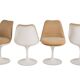 Set of 8 "Tulip" chairs by Eero Saarinen for Knoll, 1970s.