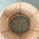Palm leaf lampshade and iron frame