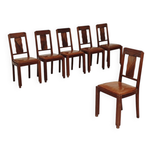 Lot de 6 chaises Art - cuir