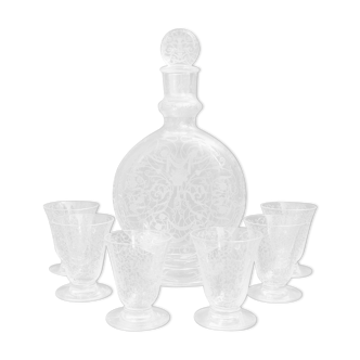 Baccarat crystal liquor service model Michelangelo