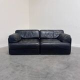 Canapé / lit de jour vintage des années 1980 dans le style de De Sede DS76