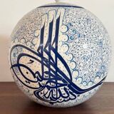 Hand painted ceramic vase Kutahya Türkiye