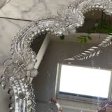 Large Venetian mirror Murano glass