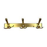 Gold coloured aluminium wall coat racks 1960’s
