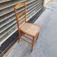Chaise ancienne en bois et canage