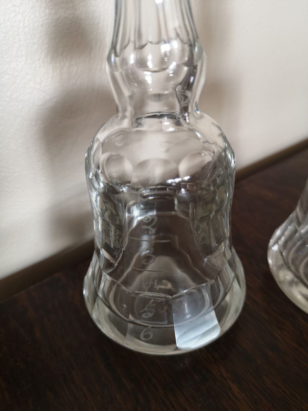 Pair of crystal abstinthe decanters late 19th/early 20th century