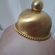 F. Fabbian Italy Pink Frosted Glass Petal Table Lamp, Murano Style, 1980s