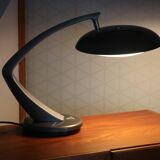 Metallic grey desk lamp FASE