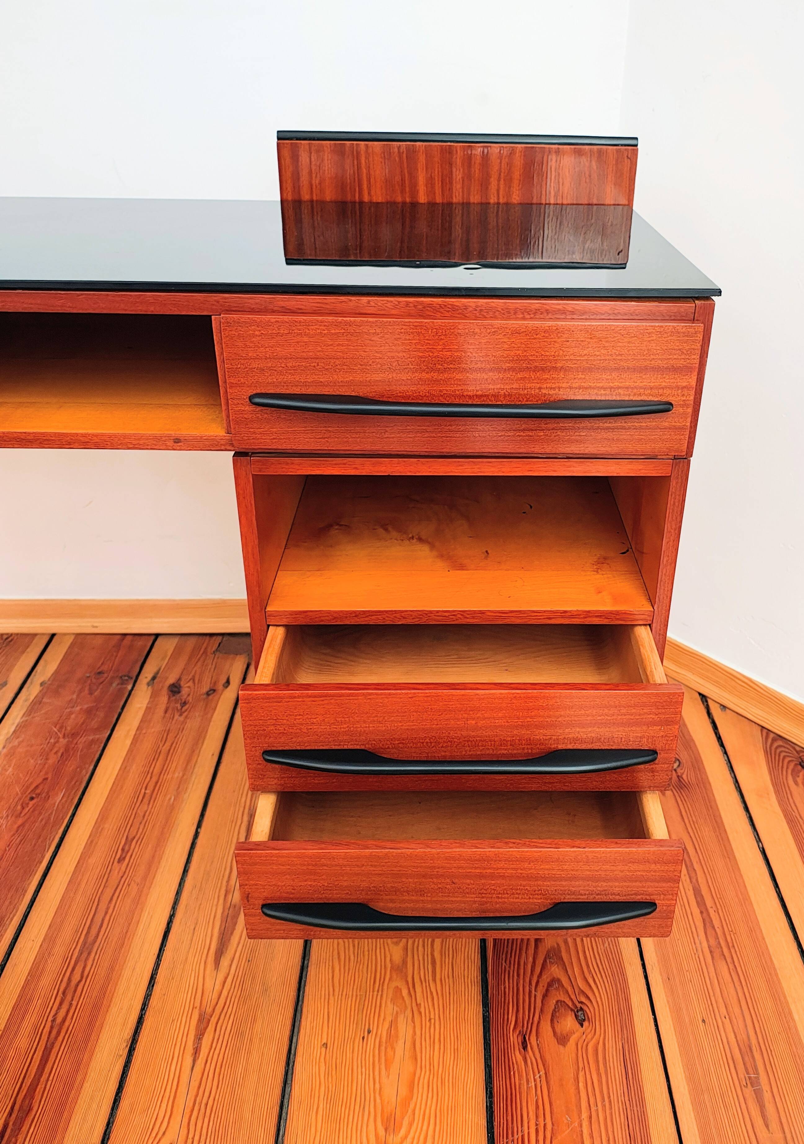 Czechoslovakian Desk by M. Pozar for Up Závody, 1960s, Set of 2