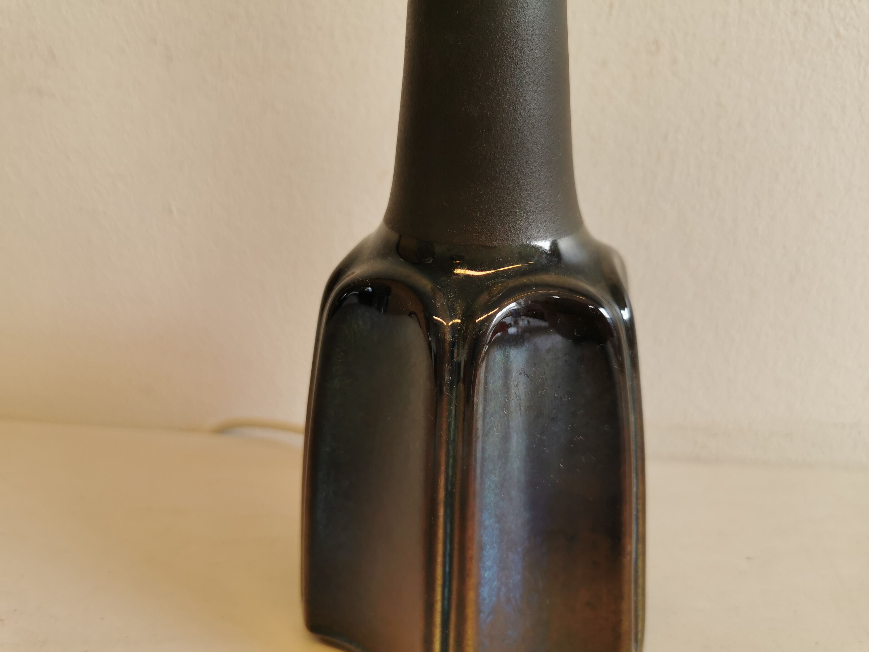 Ceramic table lamp from Danish Søholm, estimated 1960-1980.
