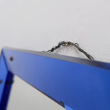 Mirror with coloured glass frame, Italy, circa 1950.