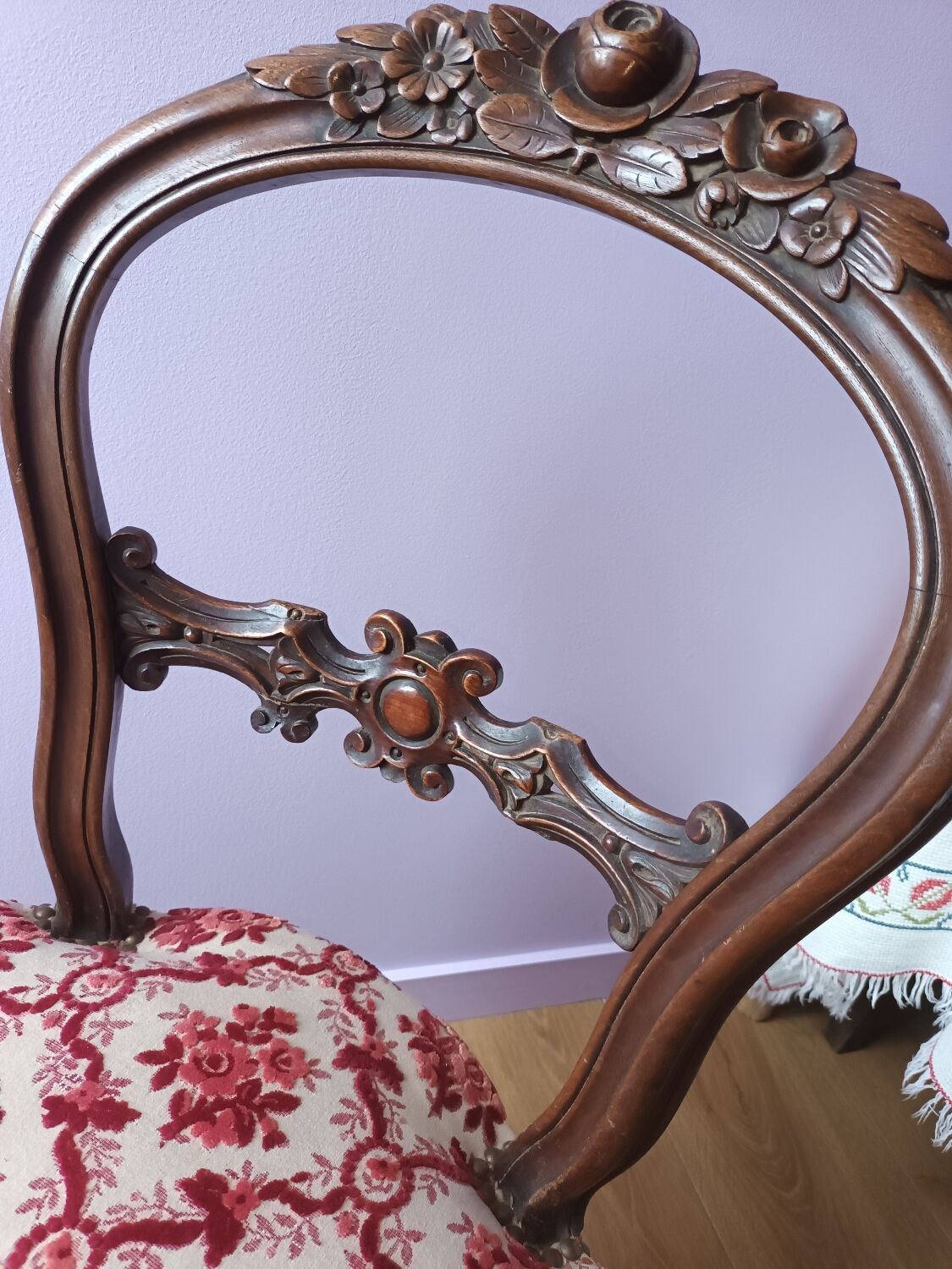 Carved antique chair