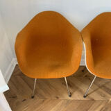 Set de 4 fauteuils Dax en tissu Charles & Ray Eames editon Herman Miller