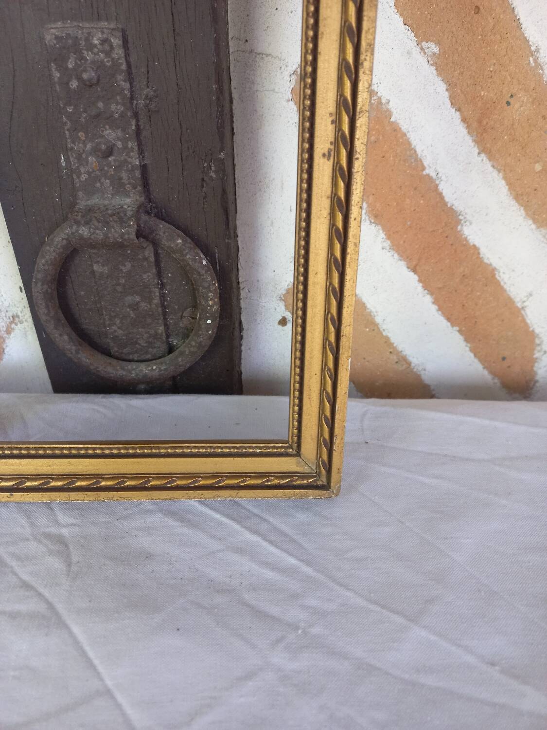 Old gilded frame