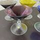 vintage 1970s martini glass set