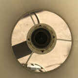 Chrome metal lamp from the 1970s