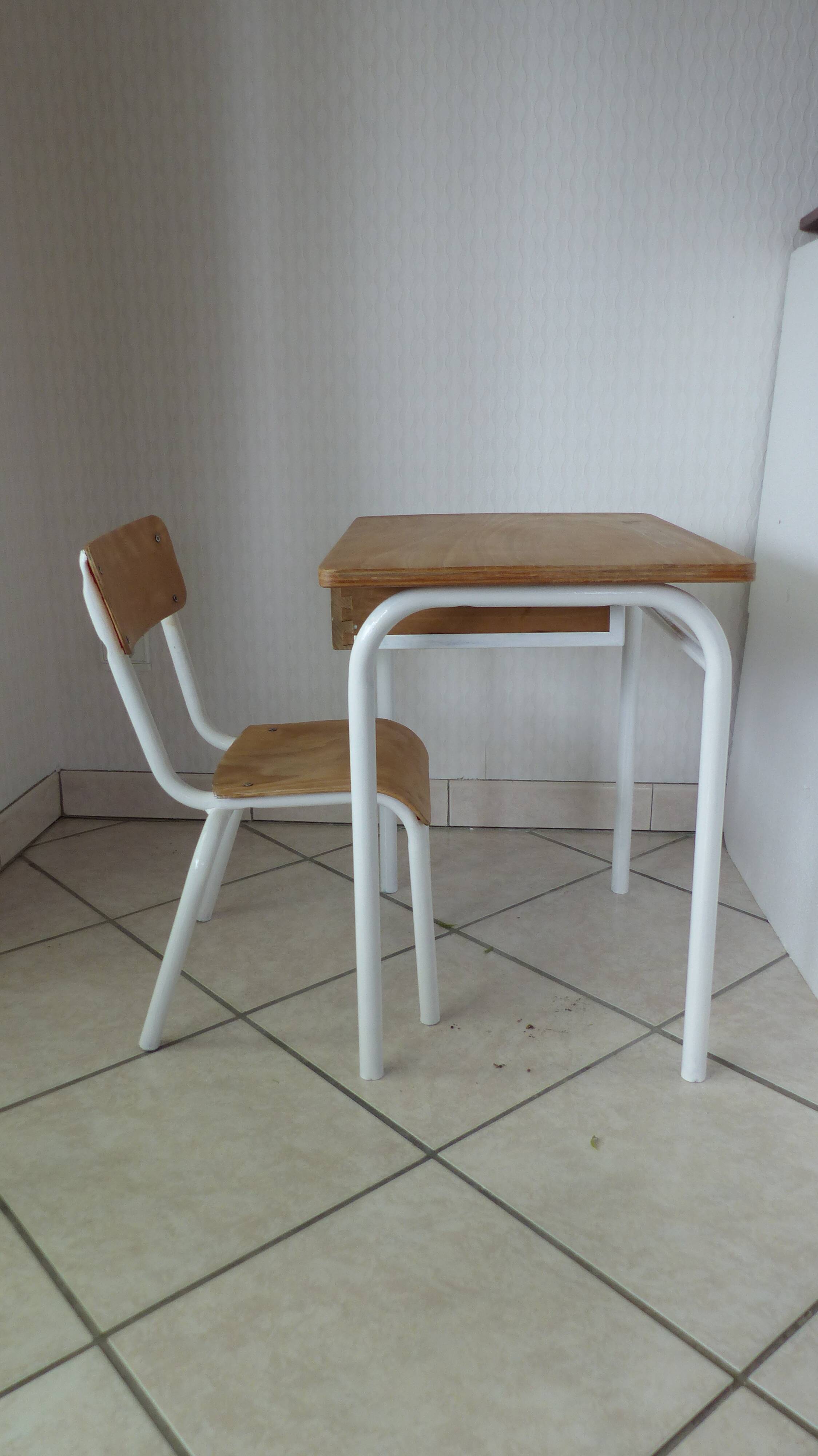 Desk with its chair